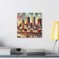 Vibrant Urban Depths - Canvas