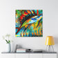 "Sailfish Under the Waves" - Canvas