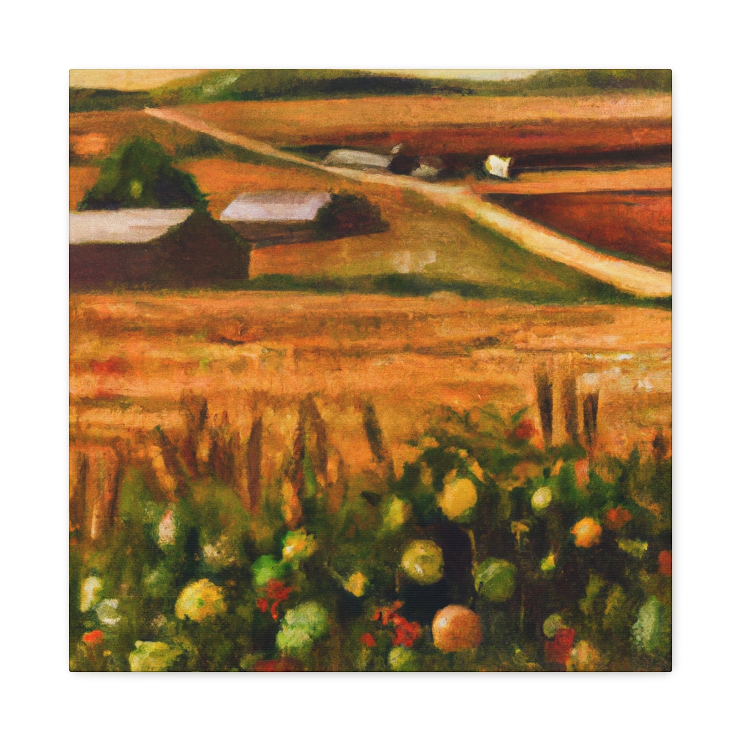 Harvesting Fields Abundance - Canvas