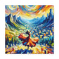 Vibrant Dancing Melodies - Canvas