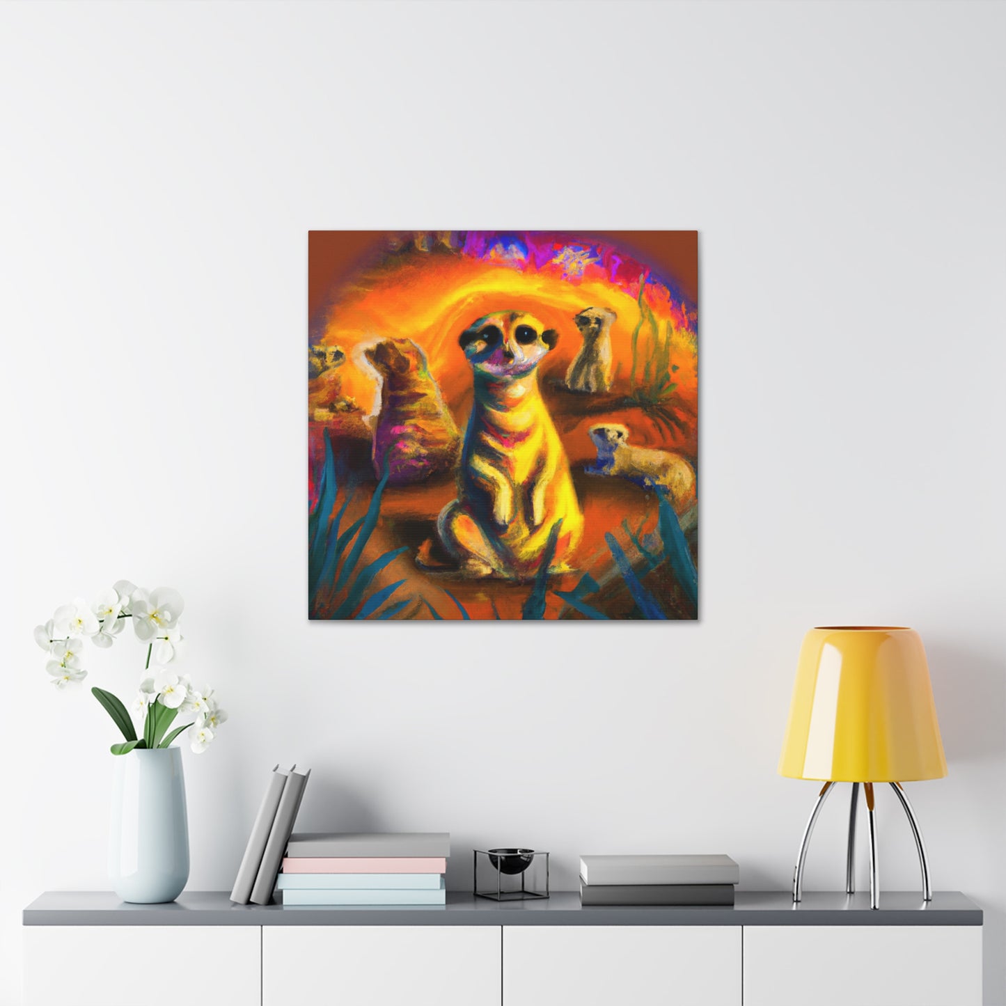 Meerkat Majesty Triumphant - Canvas