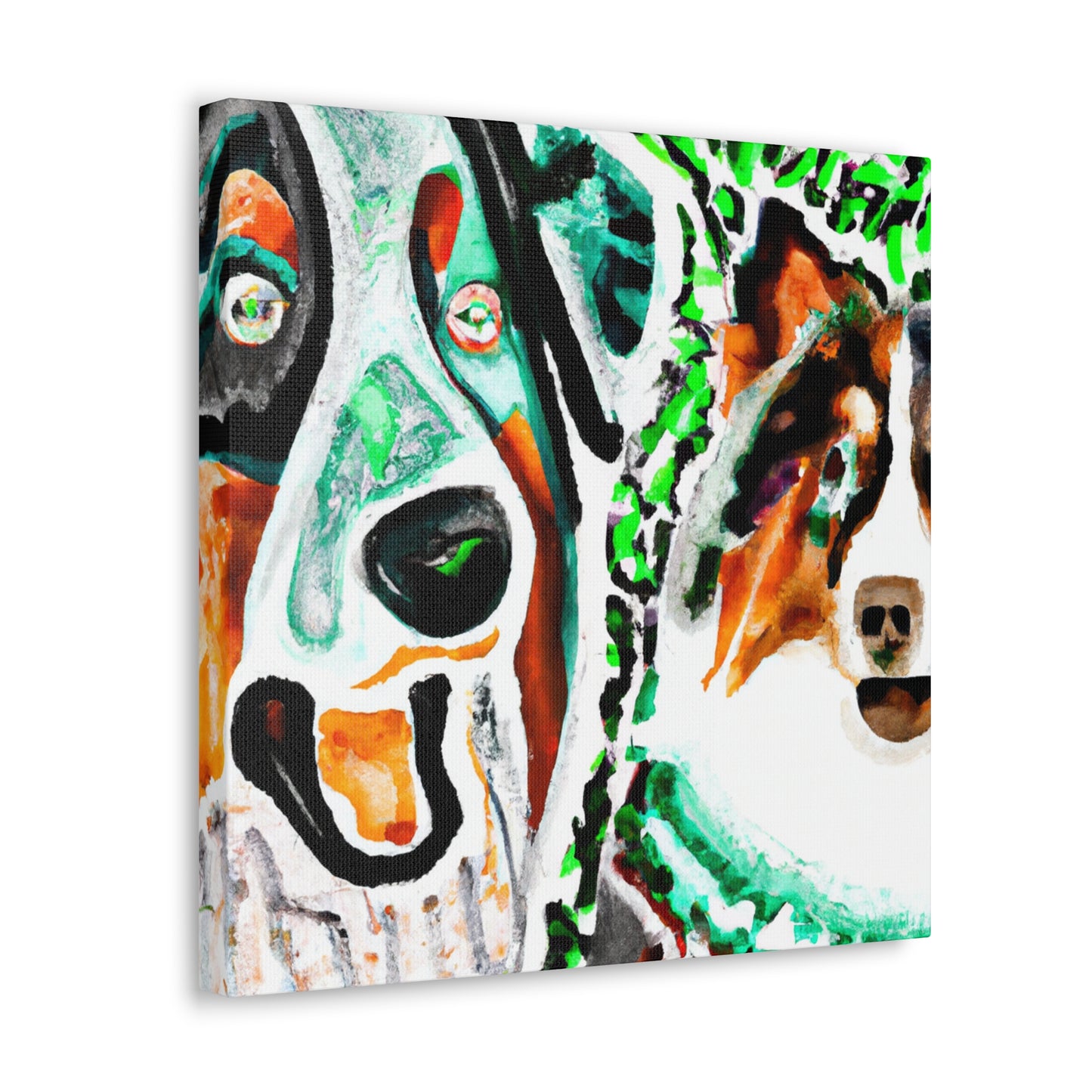 "Australian Shepherd Expressionism" - Canvas