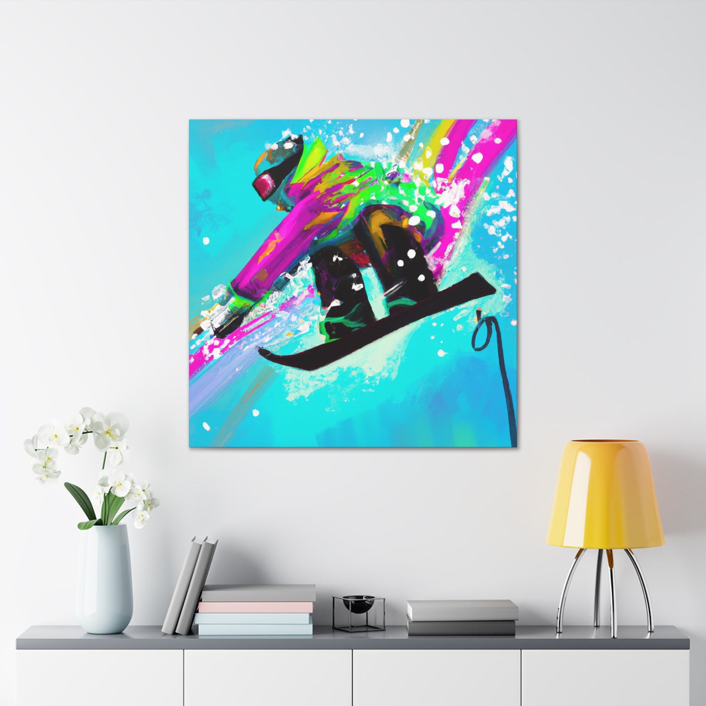 Snowboard Winter Bliss - Canvas