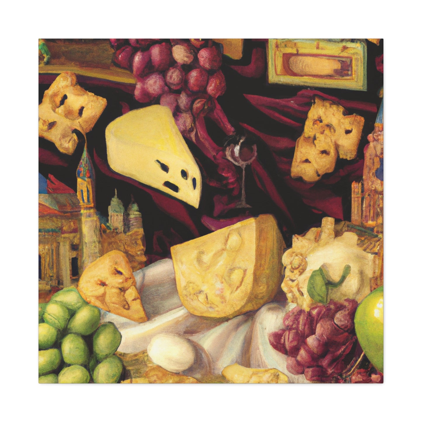 "Glorious Dairy Fruit Feast" - Canvas