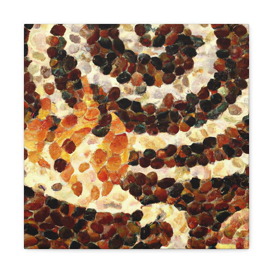 Coffee Pointillism Dream - Canvas