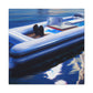 Pontoon Boat Sunrise. - Canvas