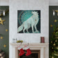 "Arctic Wolf in Deco" - Canvas