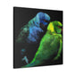 Lovebirds in Flight - Canvas