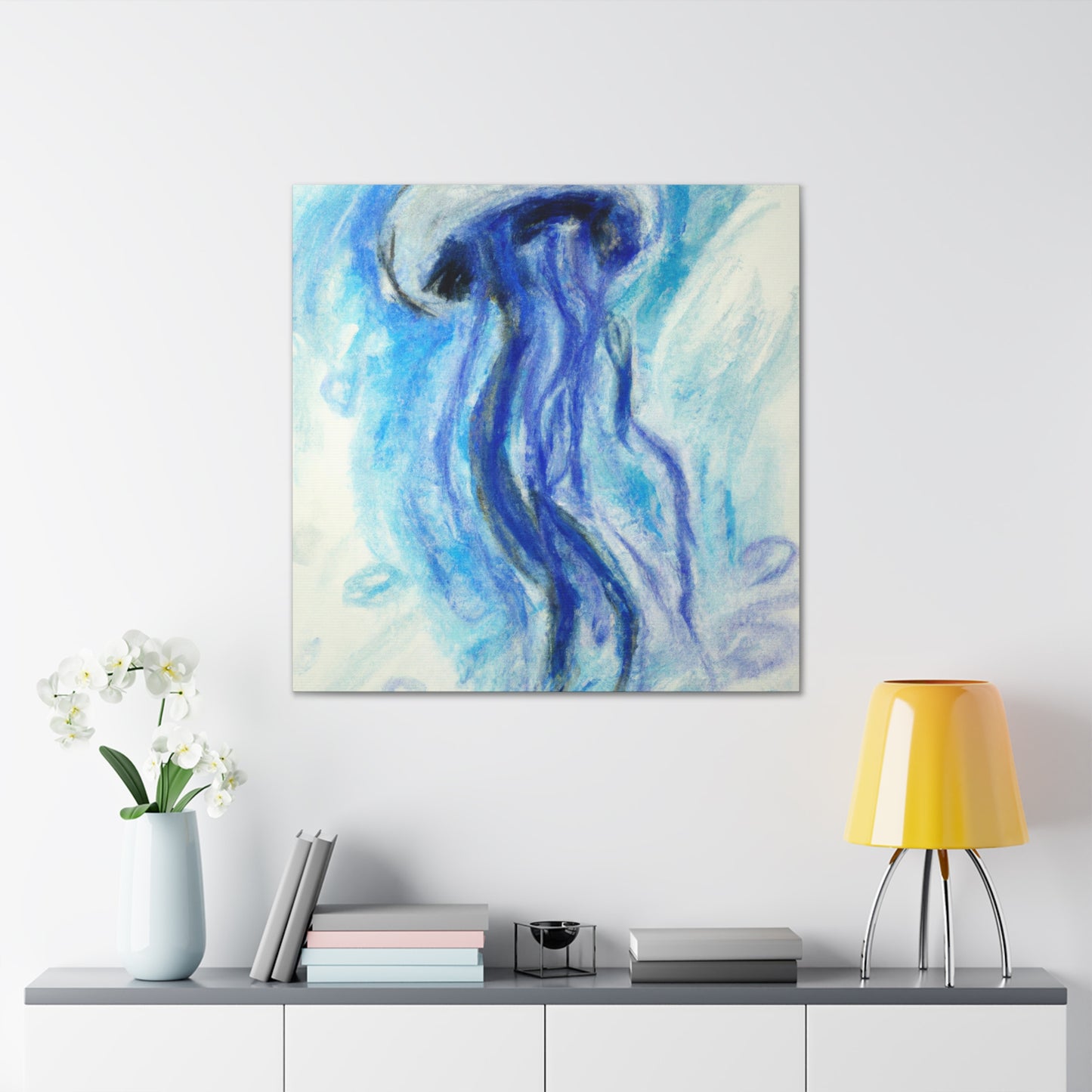 Jellyfish Vibrant Hues - Canvas