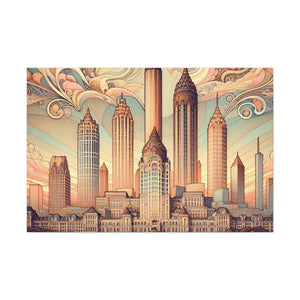 "Sparkling Southern Metropolis" - Canvas