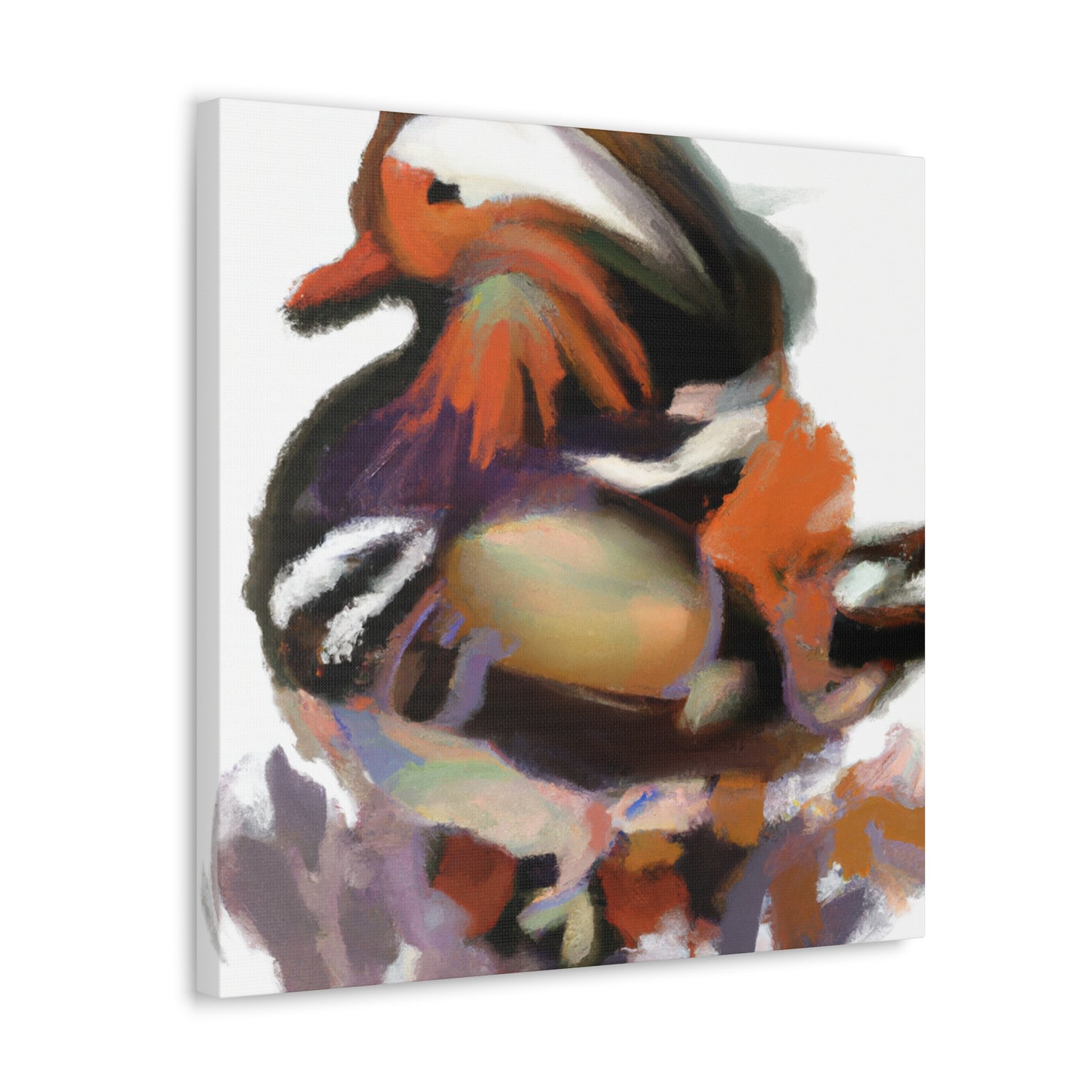 Mandarin Duck Splendor. - Canvas