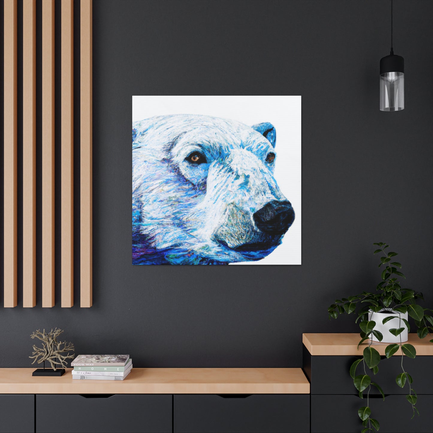 "Polar Bear in Hyperrealism" - Canvas