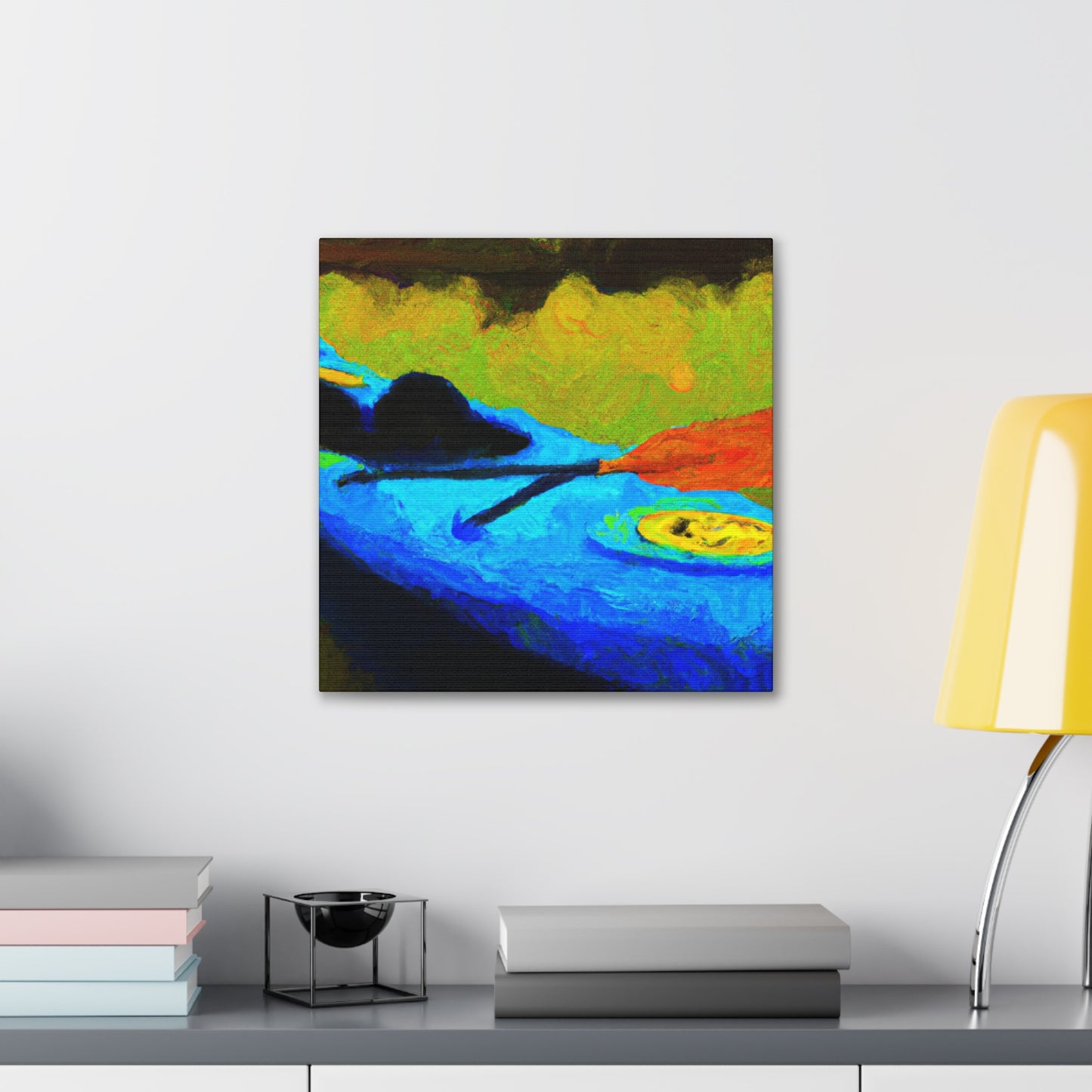 "Kayak in Moonlight Dream" - Canvas