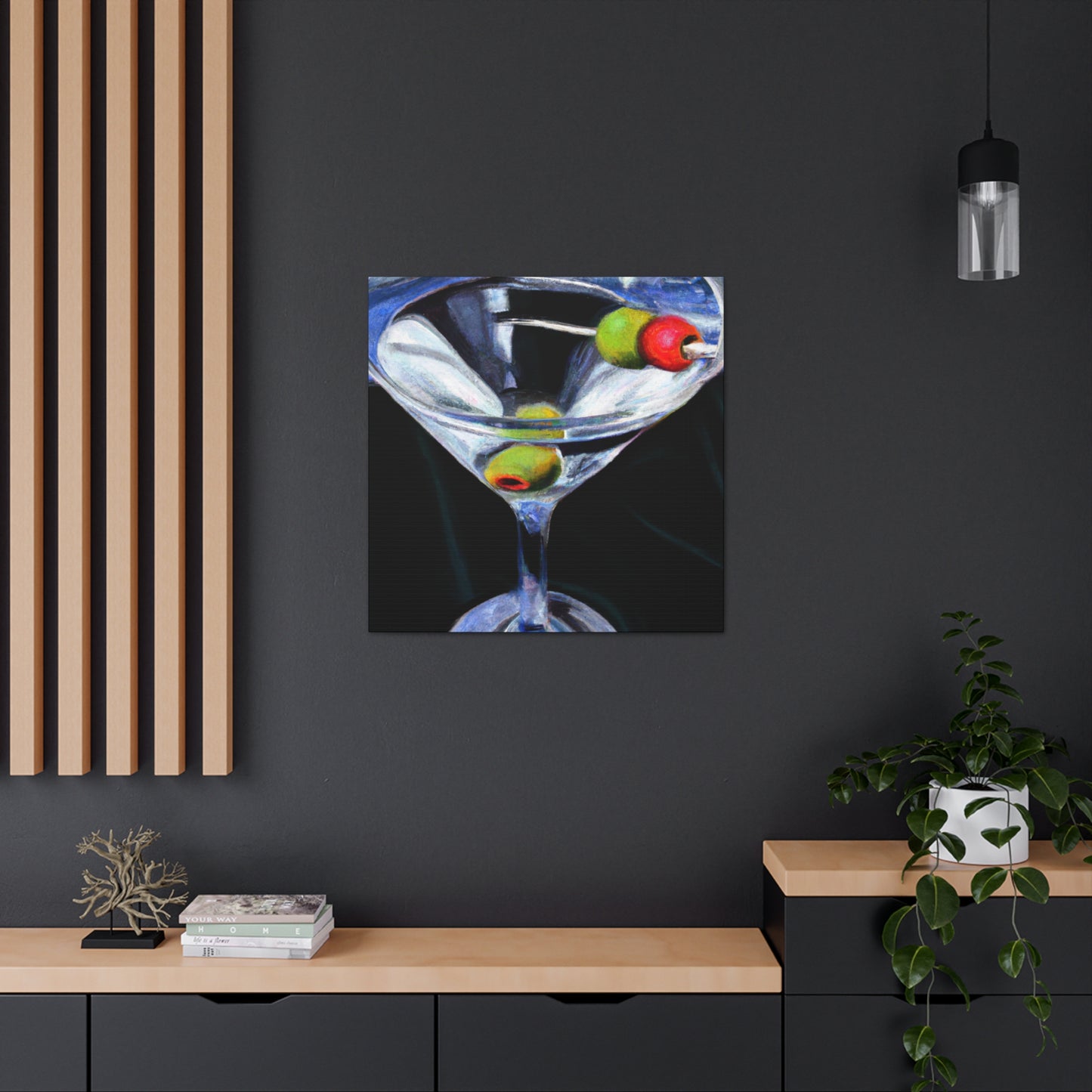 "Martini: Impact of Glass" - Canvas