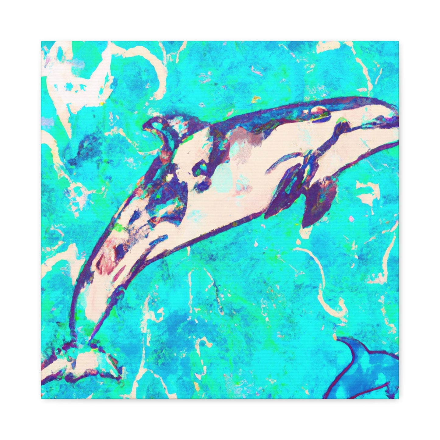 Dolphin Playful Splendor - Canvas