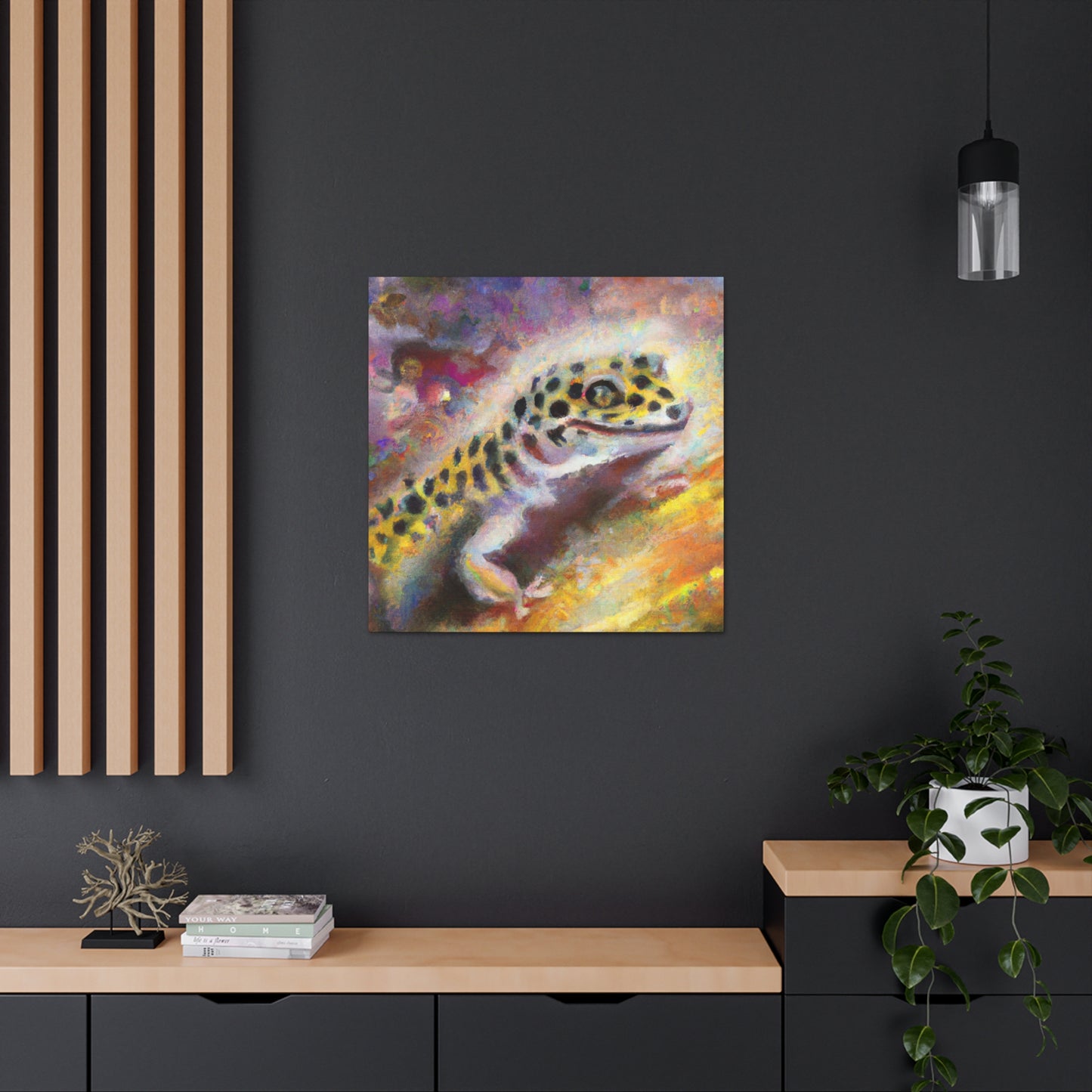 Leopard Gecko Sunrise - Canvas