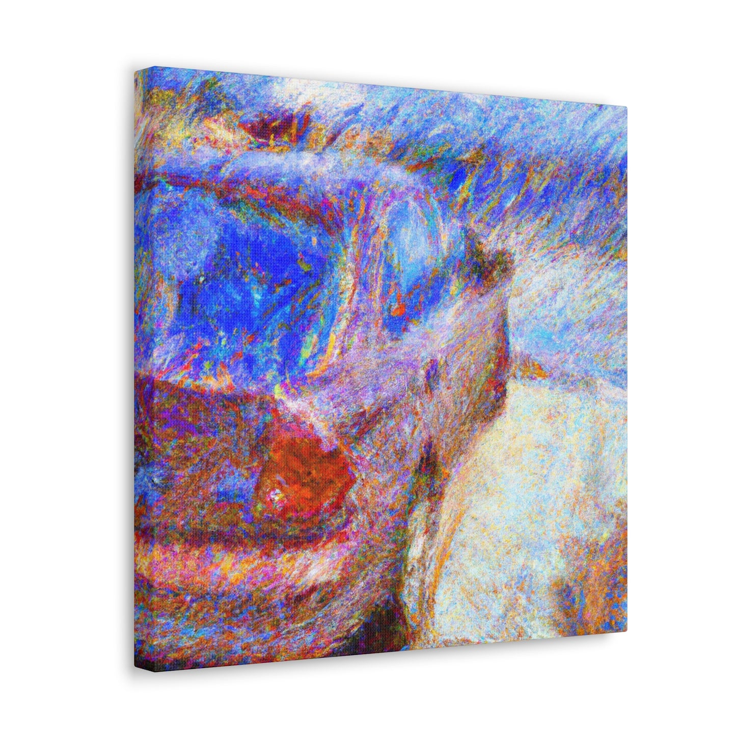 "Car Along the Countryside" - Canvas