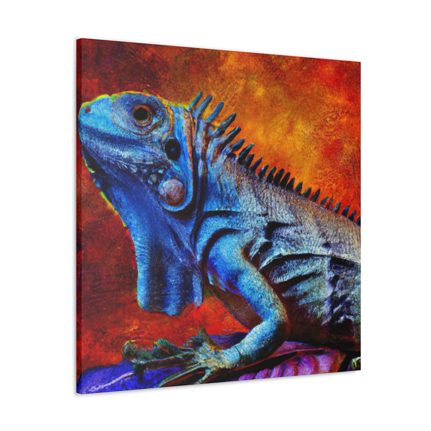 Iguanas of Colorful Joy - Canvas