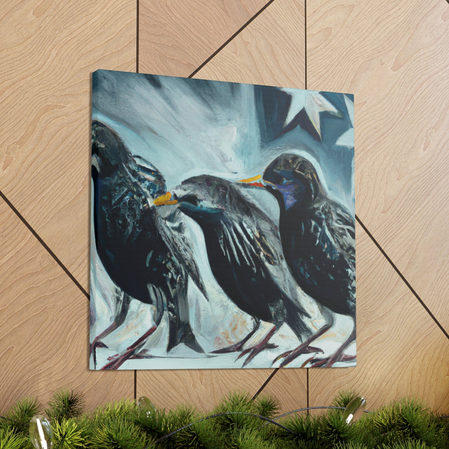 "Starlings in Expressionism" - Canvas