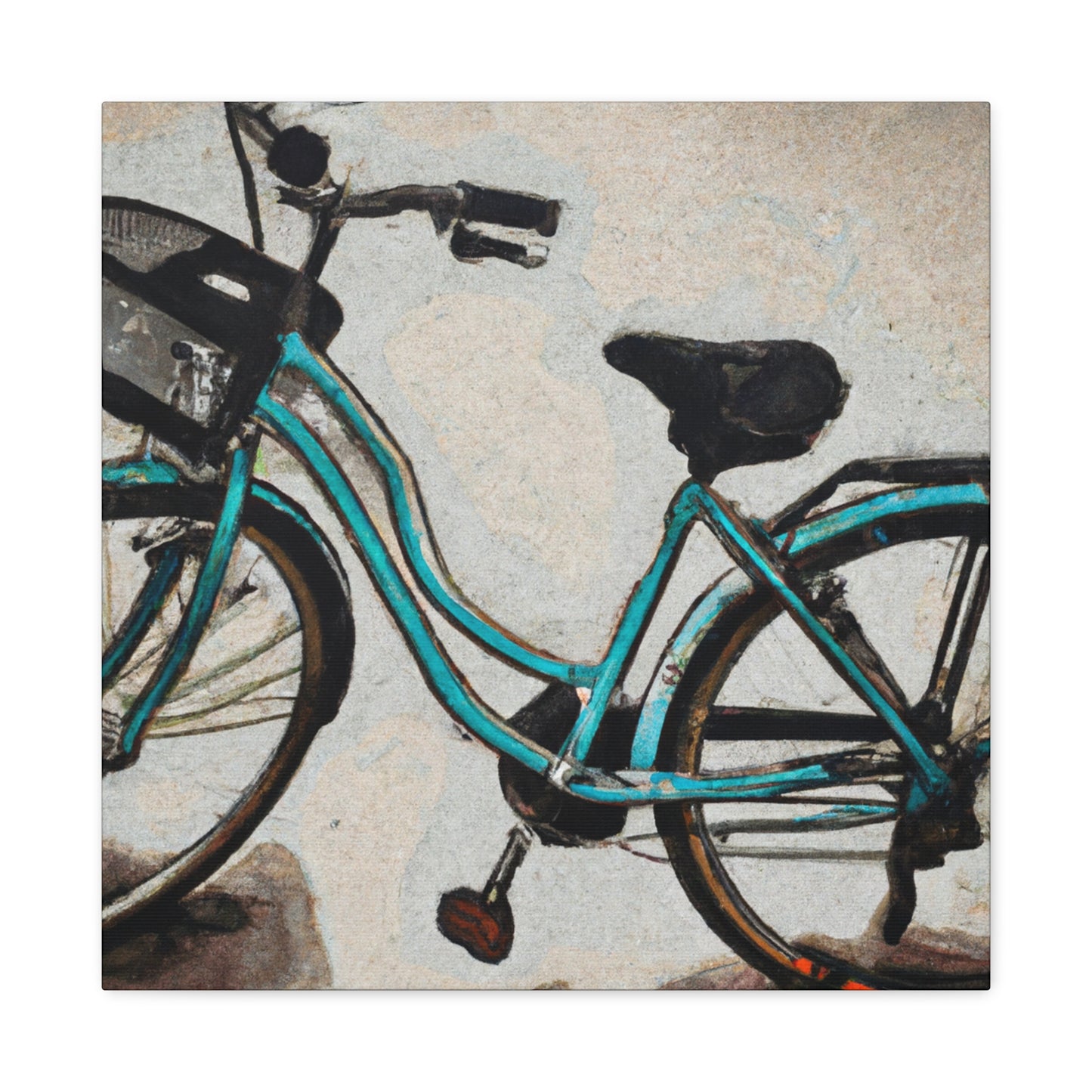 Cycling Through Tranquility - Canvas