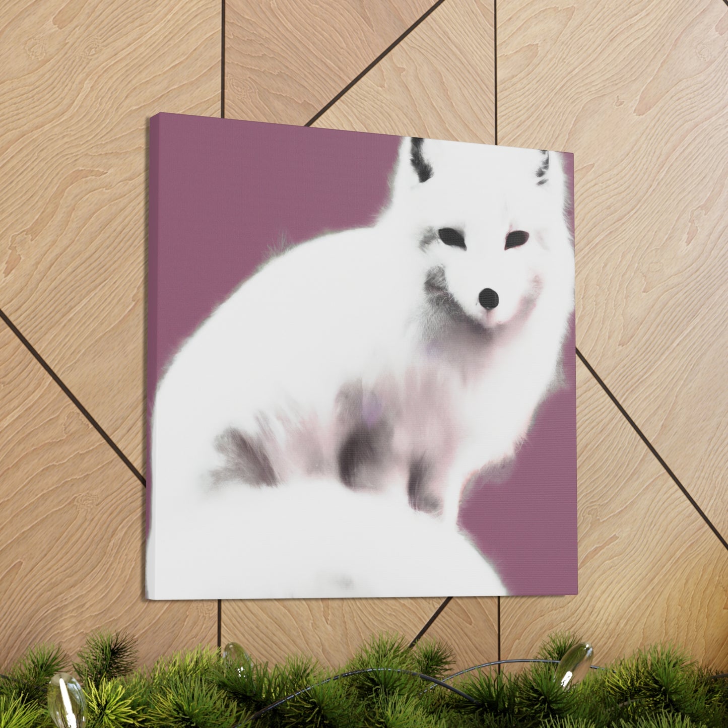 Arctic Fox Duo Bliss - Canvas