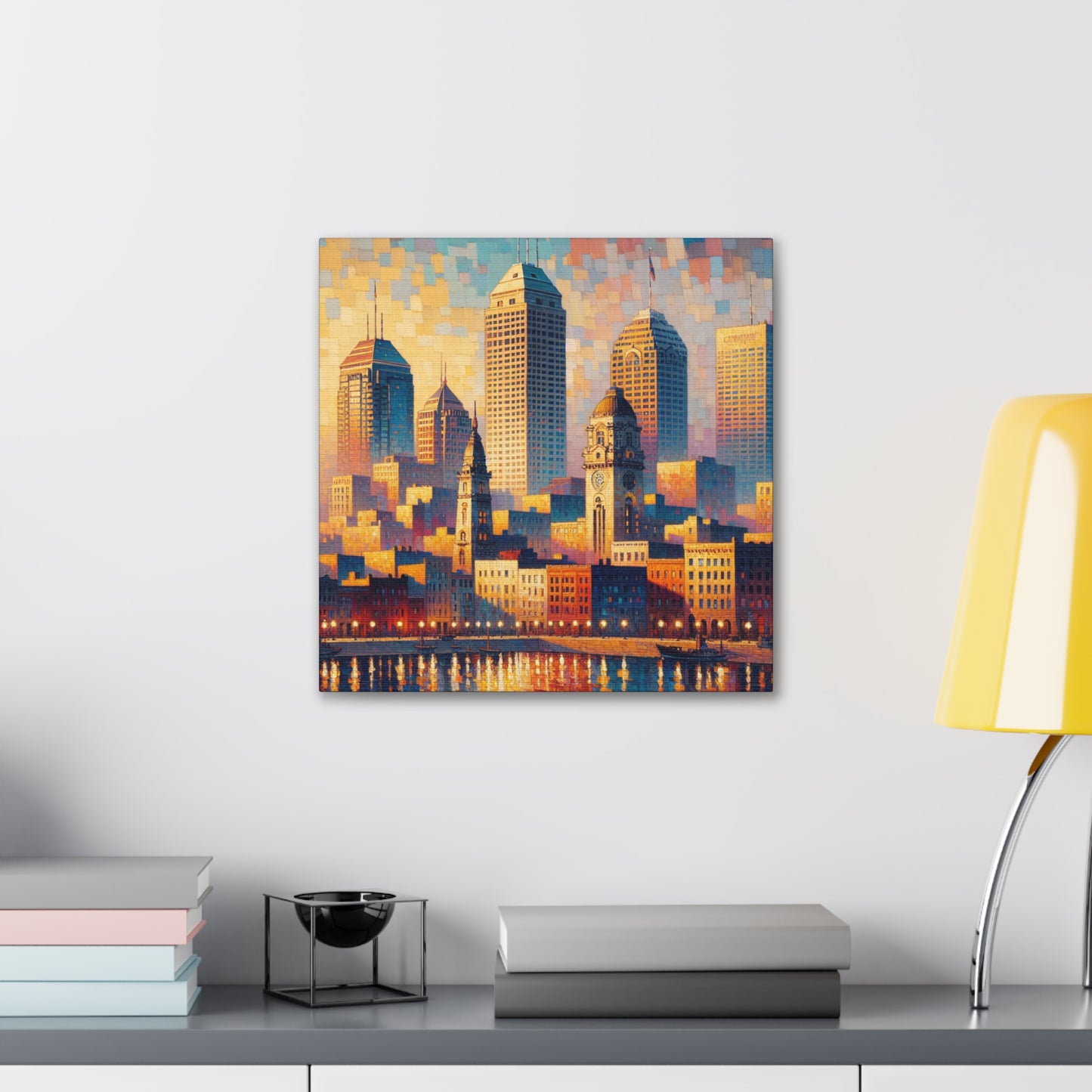 "Whispering Hues of Indianapolis" - Canvas