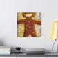 Gingerbread Man Dances - Canvas