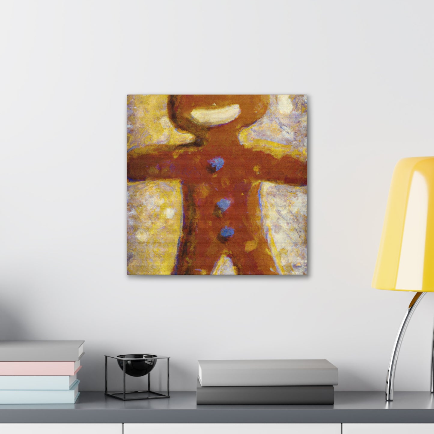 Gingerbread Man Dances - Canvas