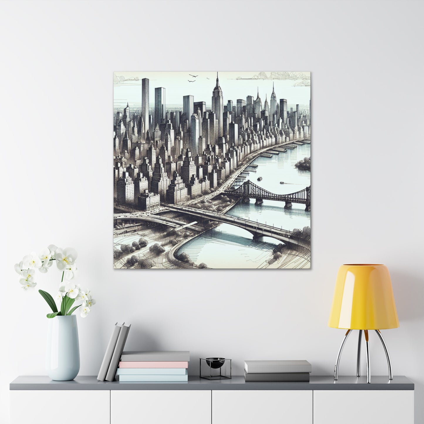 Urban Symphony of Steel - Canvas