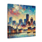 "Vibrant Boston Dreamscape" - Canvas