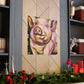 "Pot Belly Pig Deco" - Canvas