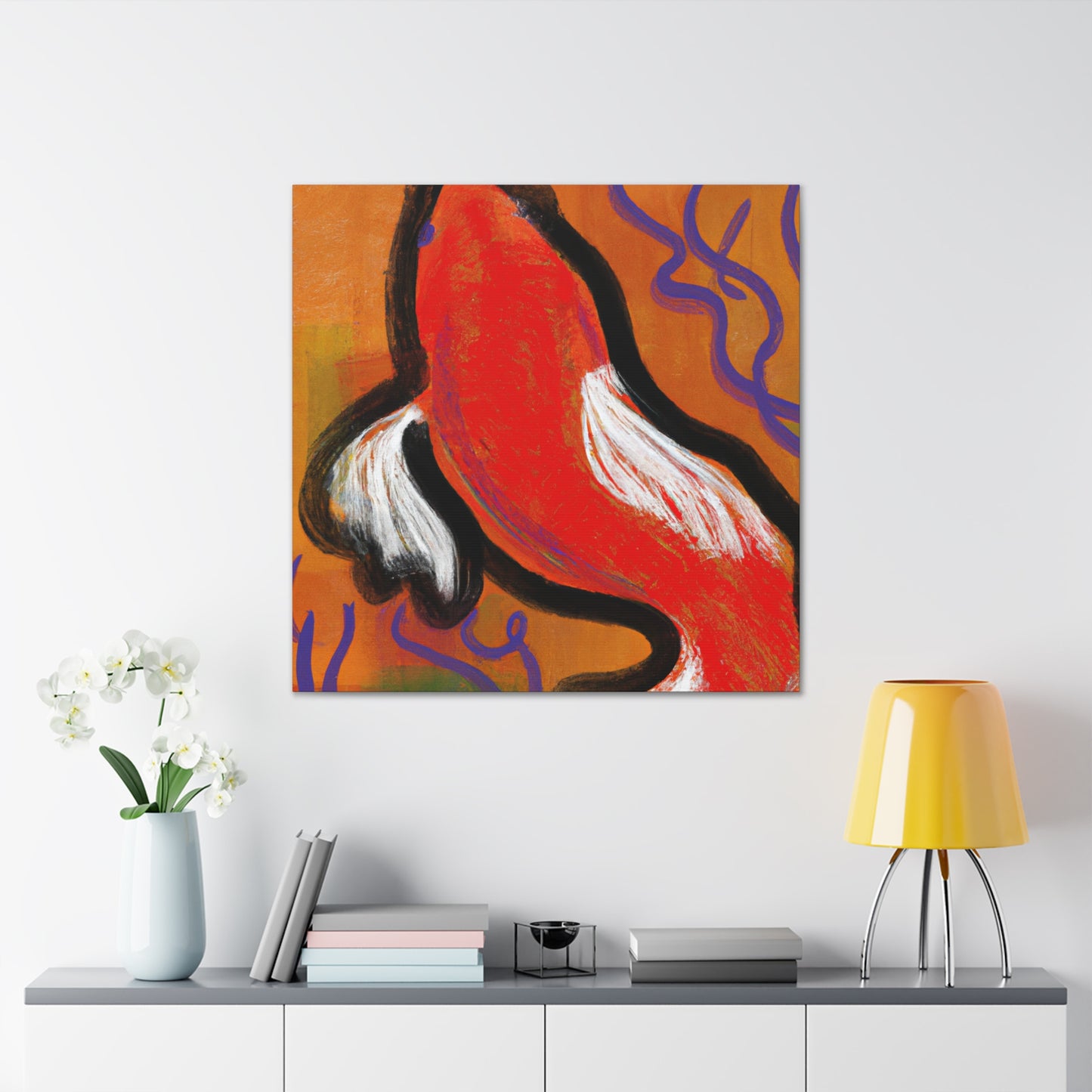 Goldfish in Abstraction - Canvas