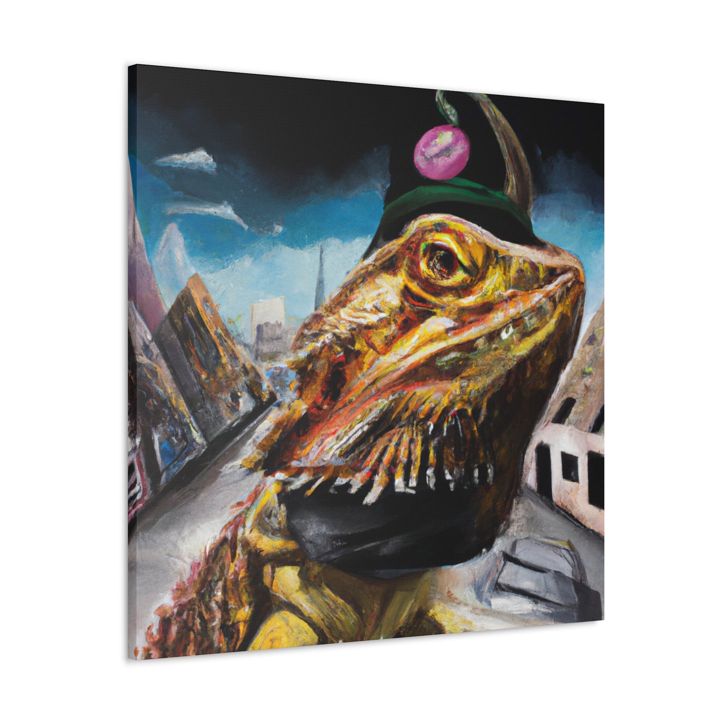 Bearded Dragon Portrait - Canvas