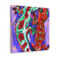 Gecko's Dreamscape-Expressionism - Canvas