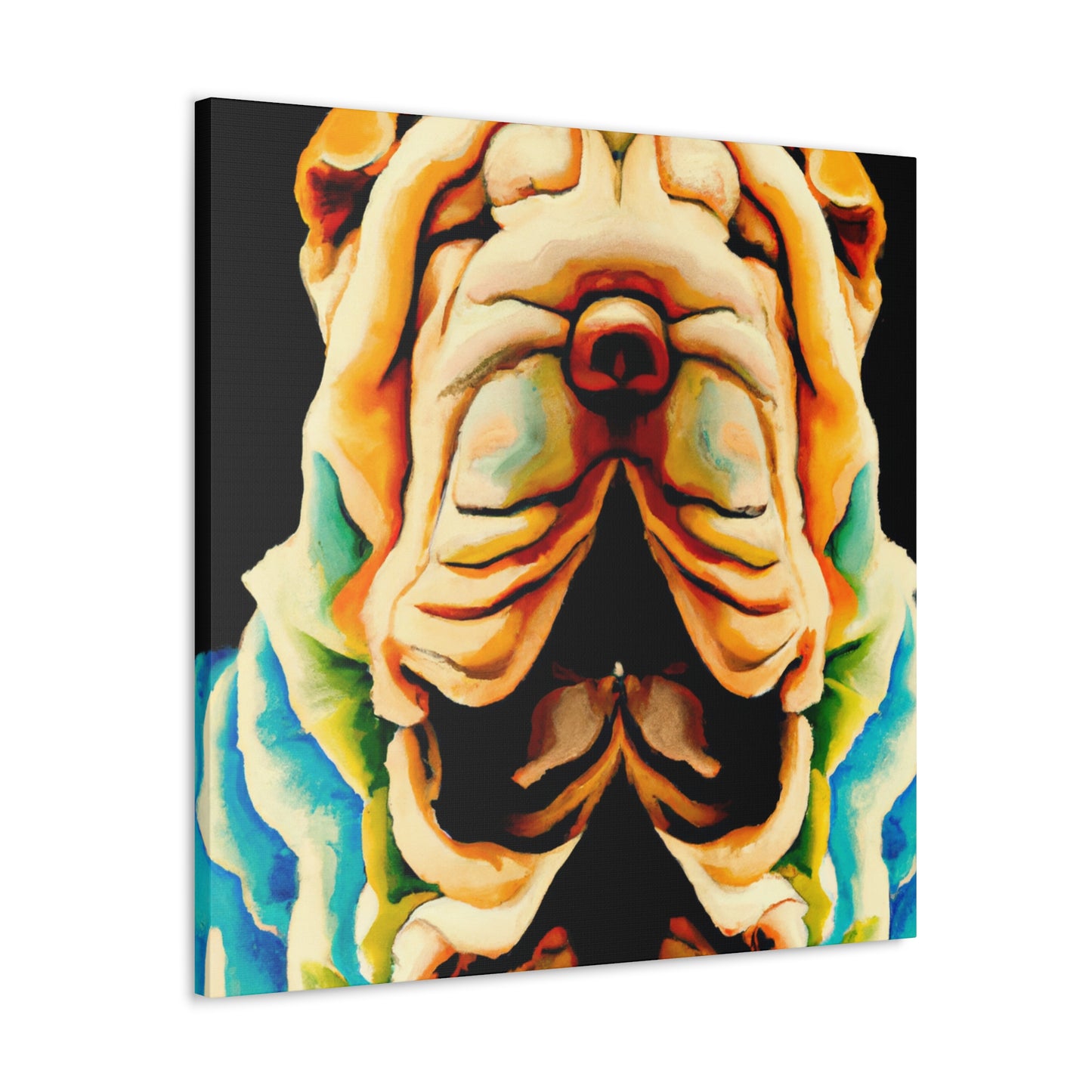 Shar Pei in Bloom - Canvas