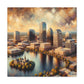 "Cityscape Dreams Unveiled" - Canvas