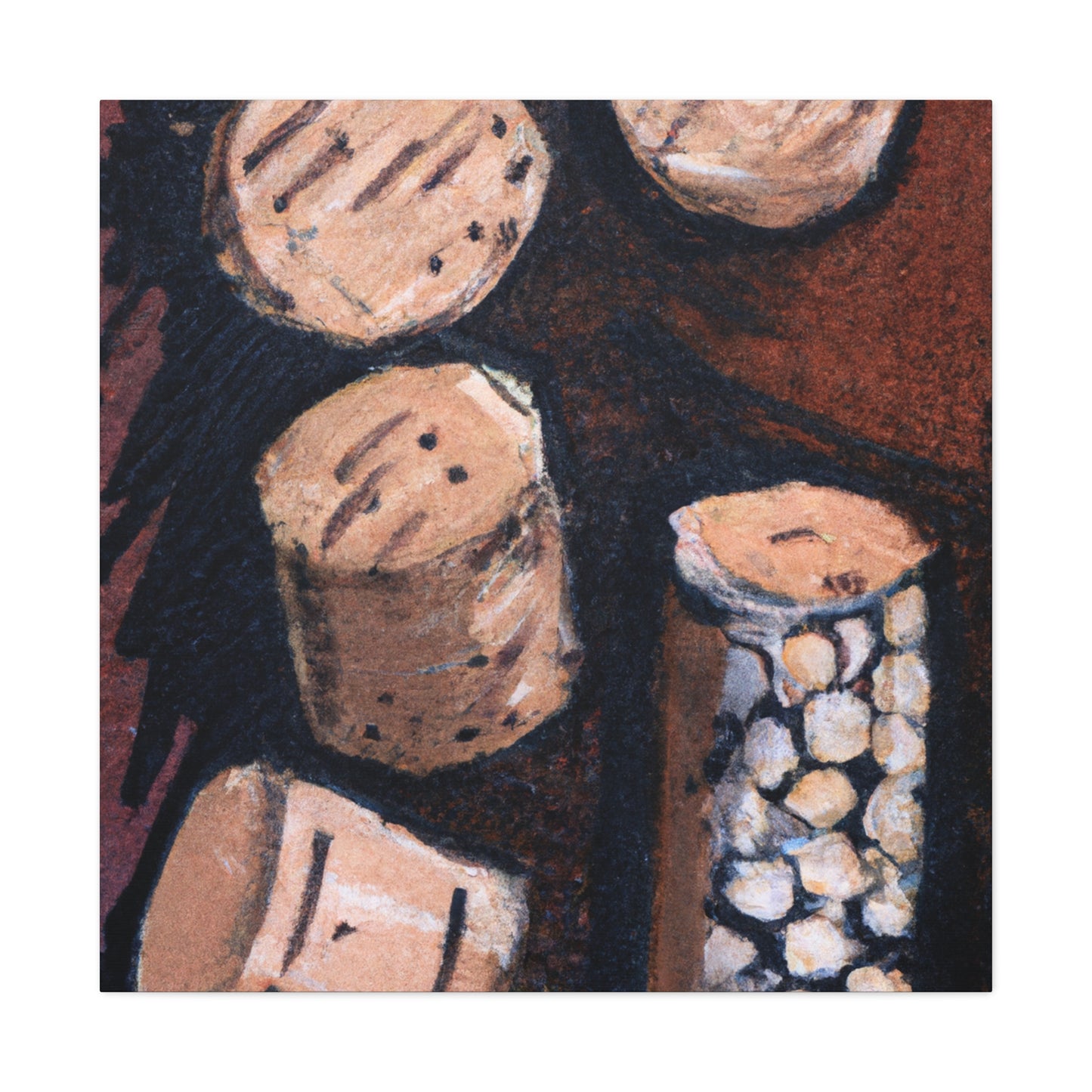 "Corks Fly in Wine" - Canvas