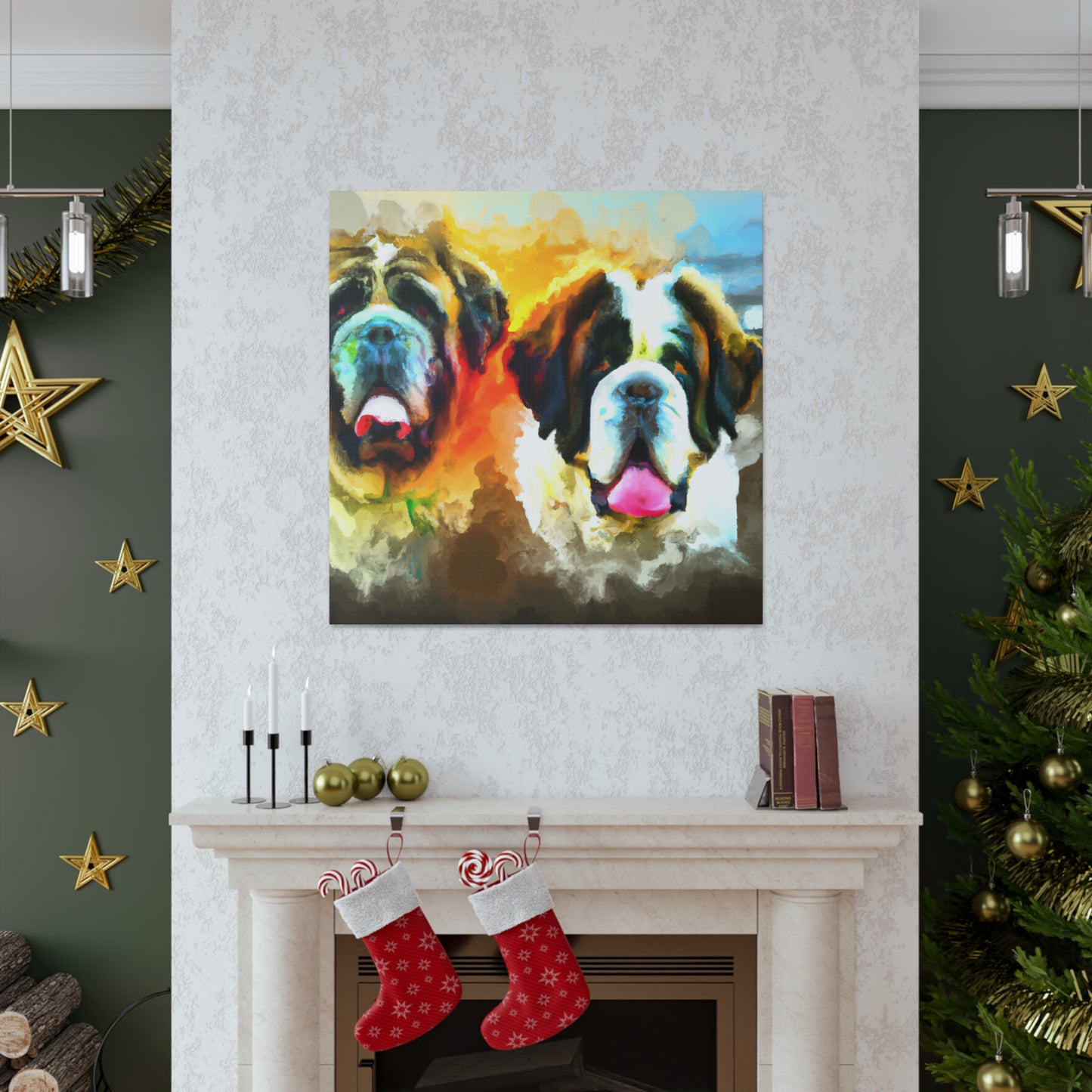 Saint Bernard's Majesty - Canvas