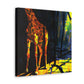 Giraffe on the Wall - Canvas