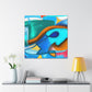 "Walleye in Abstract Form" - Canvas