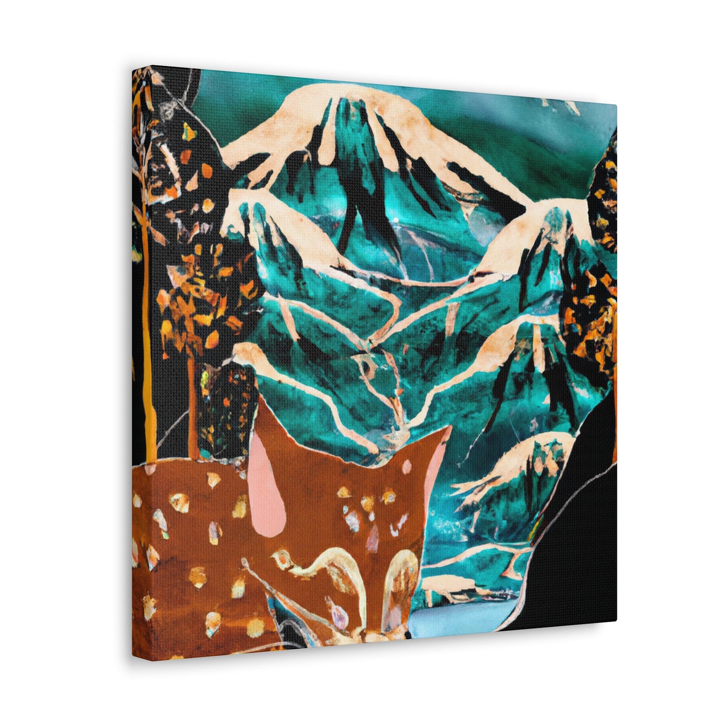 Mountain Cougar Portrait - Canvas