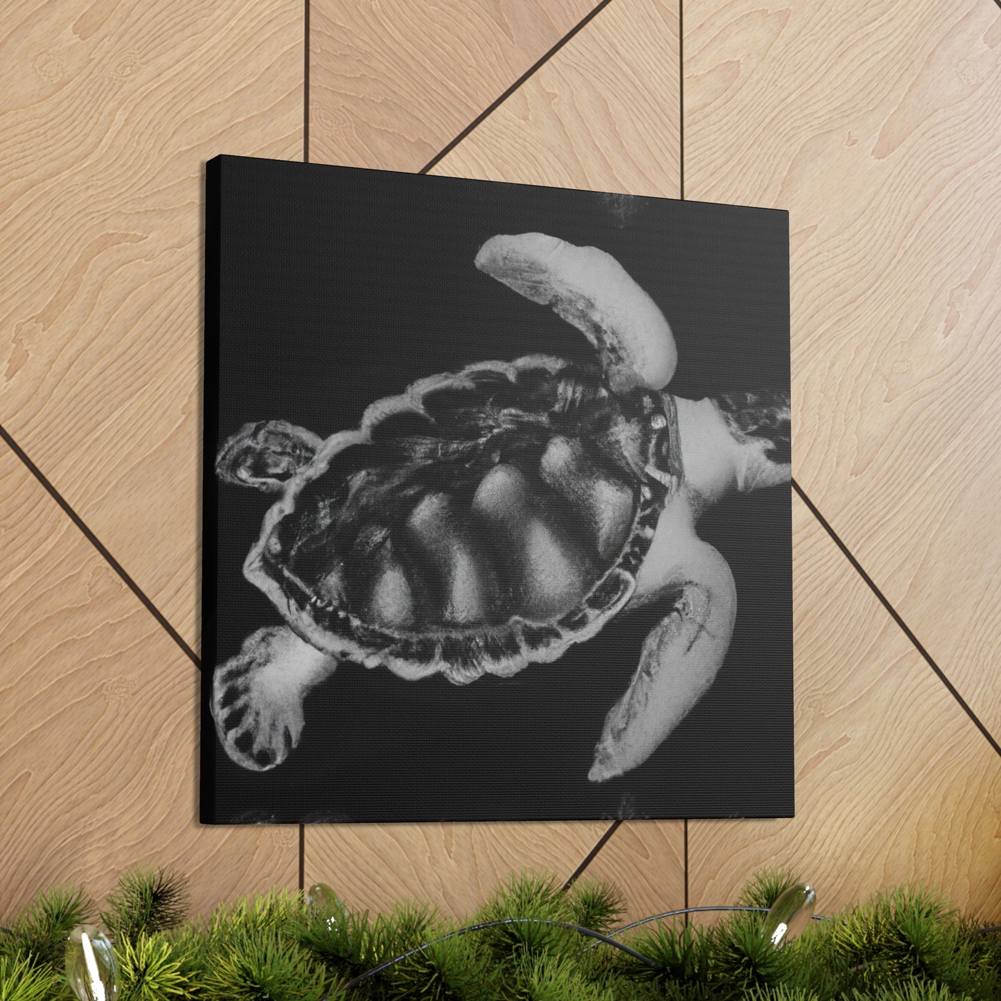 "Sea Turtle Reflection" - Canvas