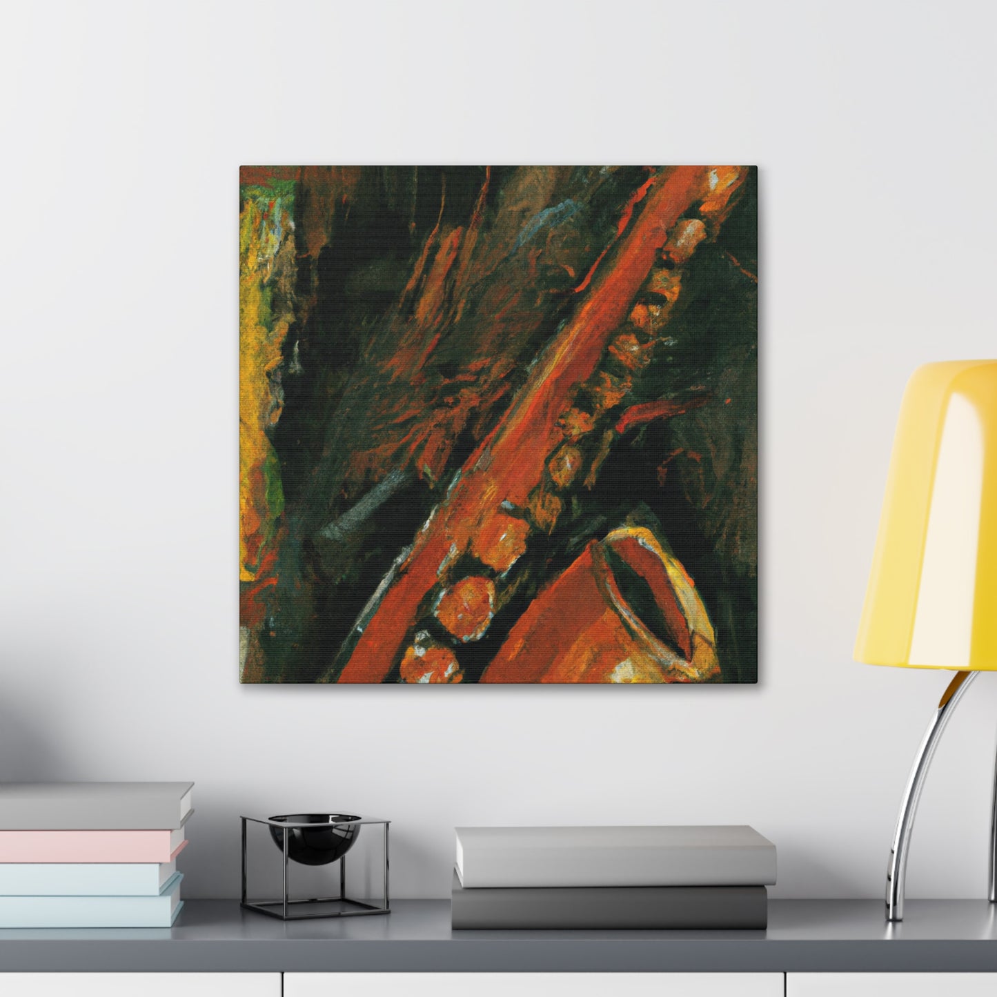 Saxophone's Musical Dance - Canvas