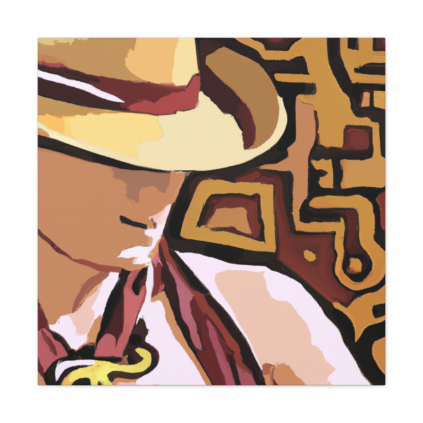 "Cowboy Hat Reflection" - Canvas