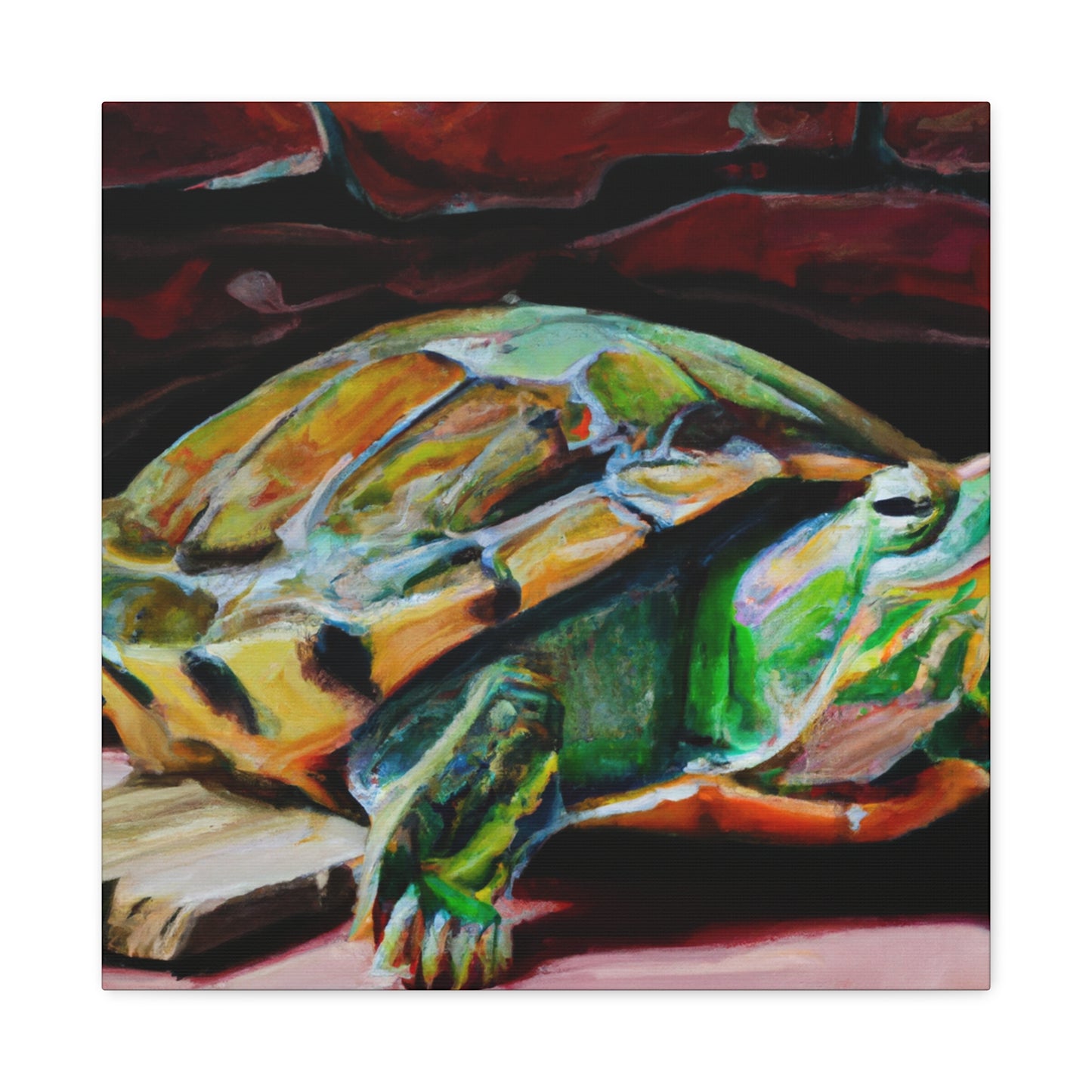 "Turtle Power Realism" - Canvas