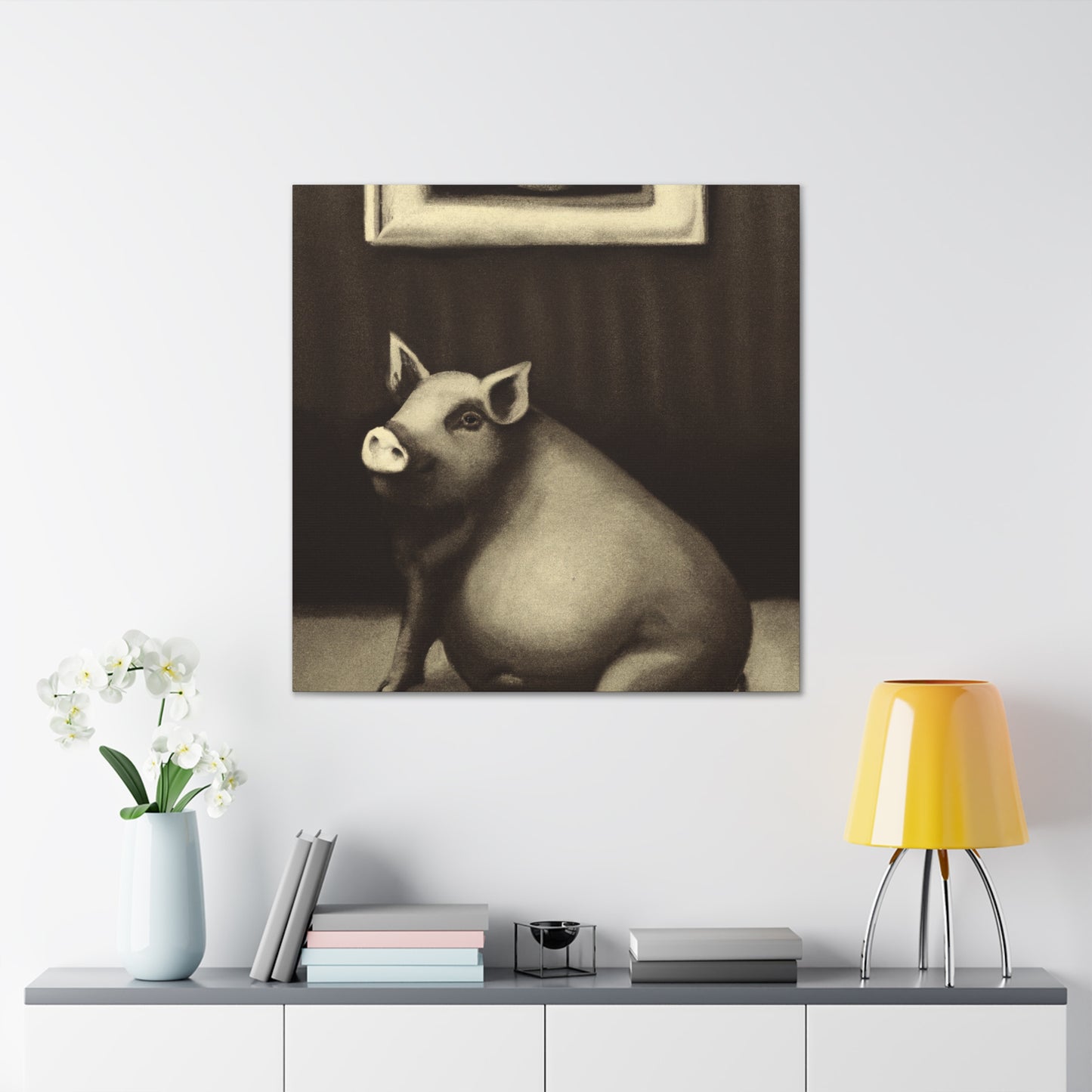 Potbelly Pig Fantasy - Canvas