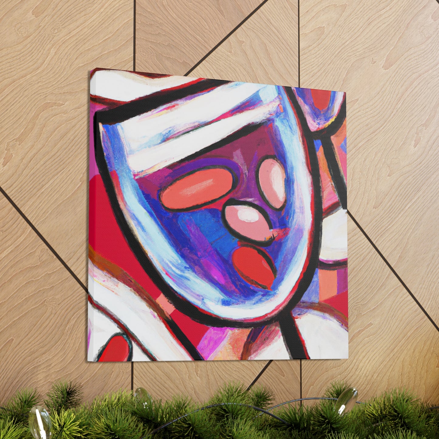 "Drunk Magenta Wyn Vine" - Canvas