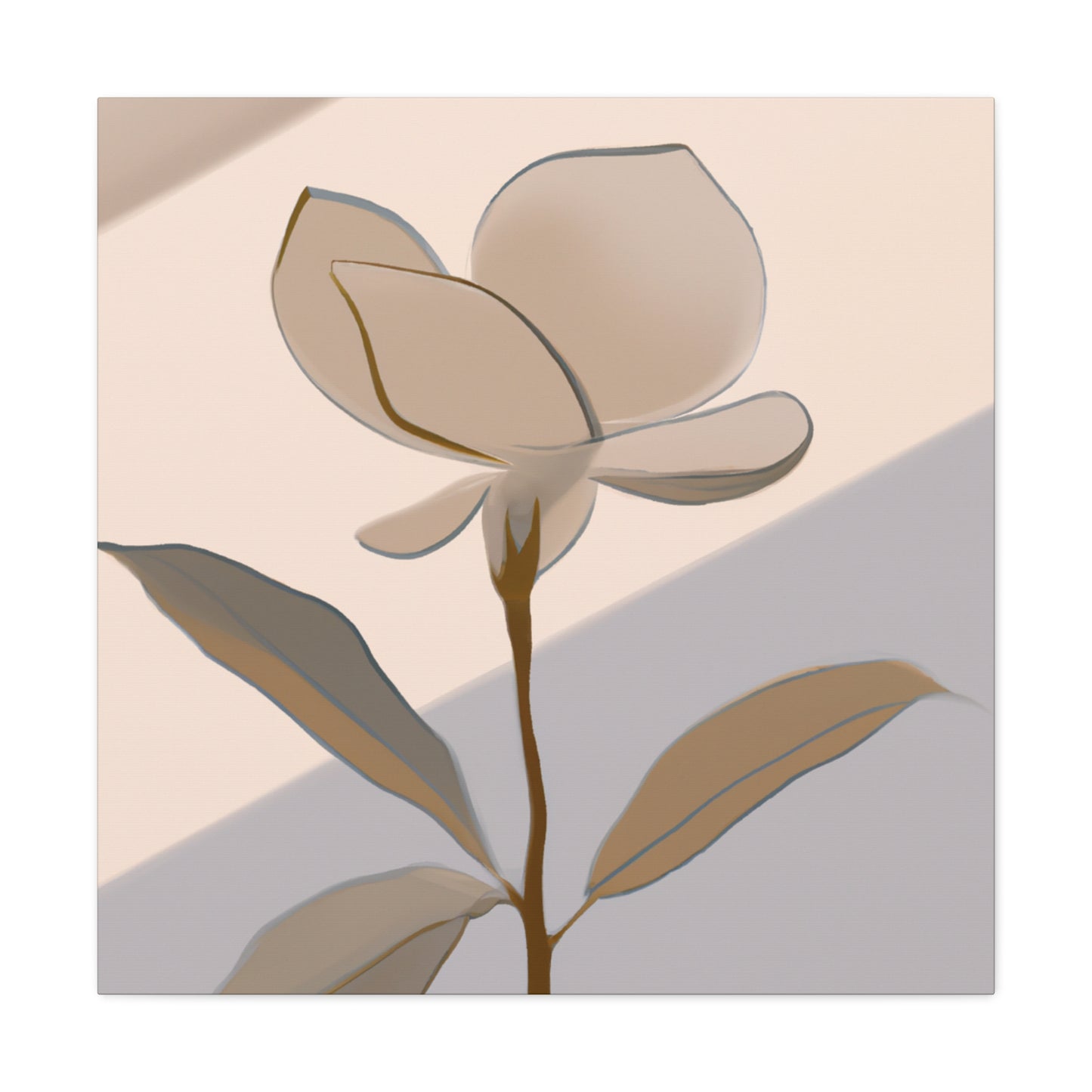 Gardenia in Deco Style - Canvas