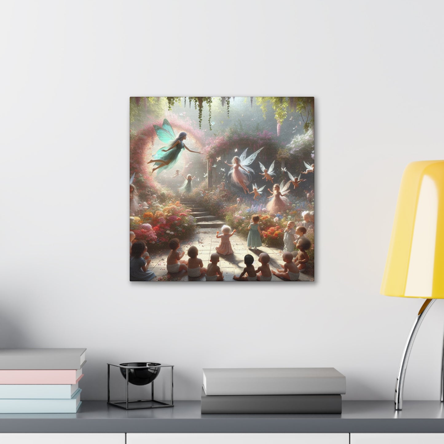 Whimsical Blooming Realms - Canvas