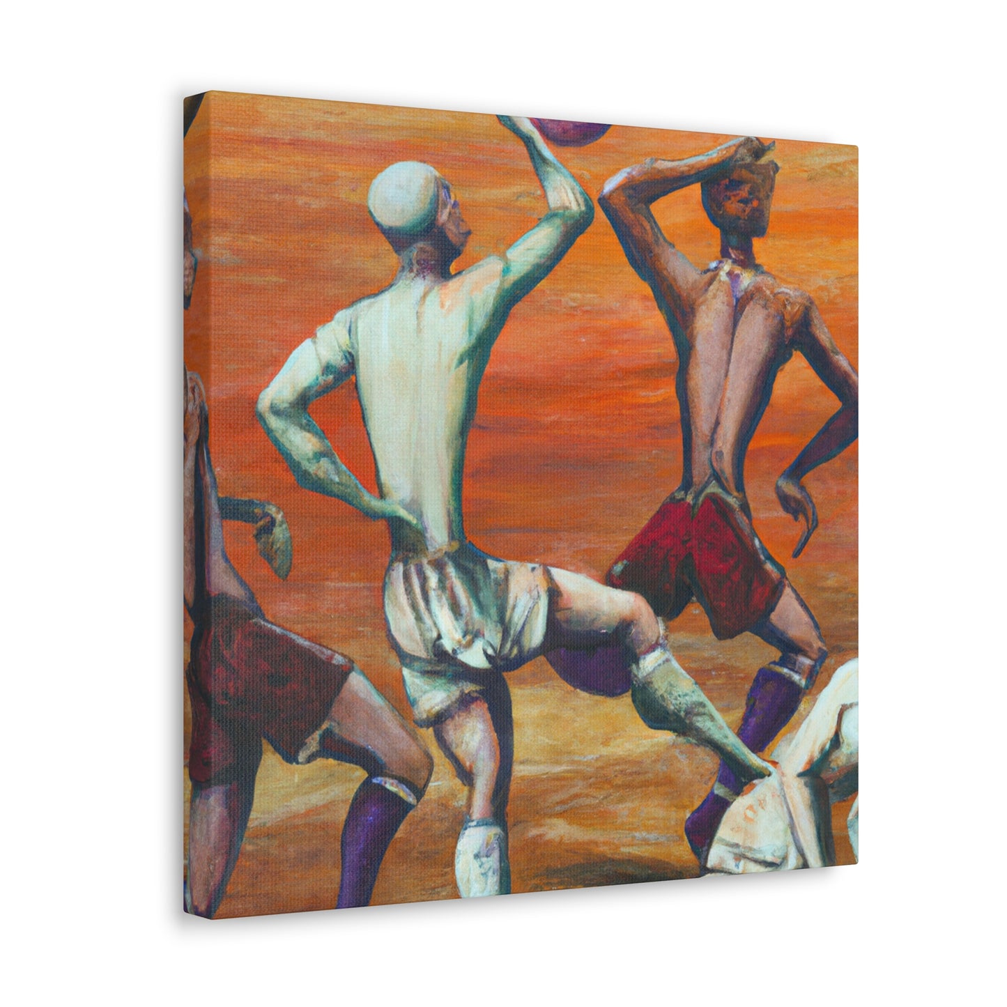 Football in Rococo Style - Canvas